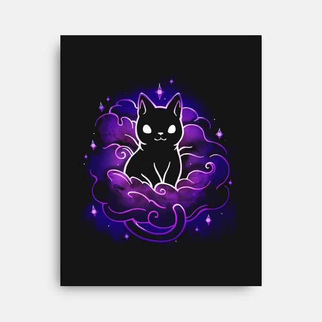 Nebula Cat-None-Stretched-Canvas-Vallina84