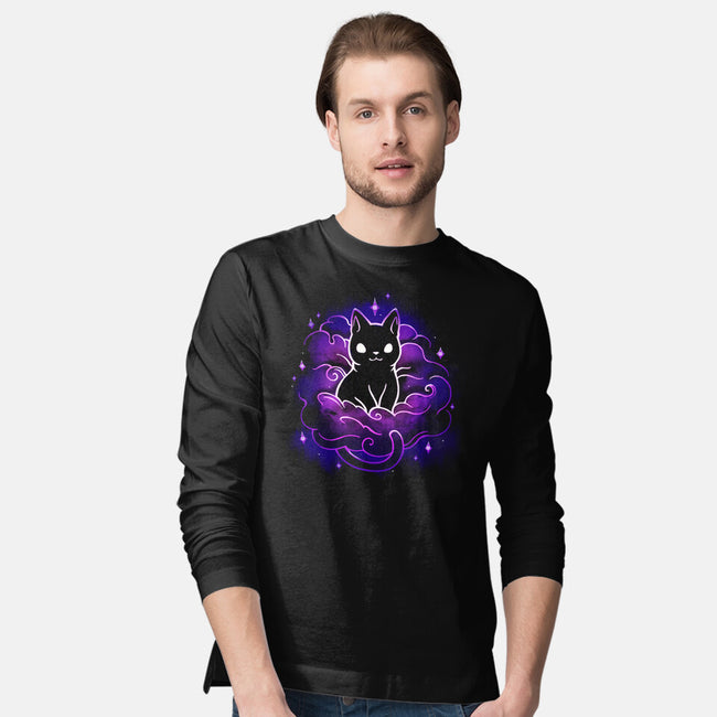 Nebula Cat-Mens-Long Sleeved-Tee-Vallina84