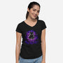 Nebula Cat-Womens-V-Neck-Tee-Vallina84