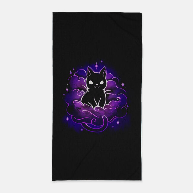Nebula Cat-None-Beach-Towel-Vallina84