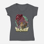 Tears Of The Evil Reborn-Womens-V-Neck-Tee-Diego Oliver