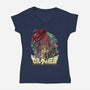 Tears Of The Evil Reborn-Womens-V-Neck-Tee-Diego Oliver