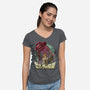 Tears Of The Evil Reborn-Womens-V-Neck-Tee-Diego Oliver