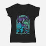 Dungeons Inc-Womens-V-Neck-Tee-Studio Mootant