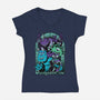 Dungeons Inc-Womens-V-Neck-Tee-Studio Mootant