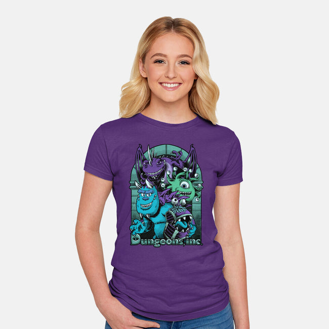 Dungeons Inc-Womens-Fitted-Tee-Studio Mootant