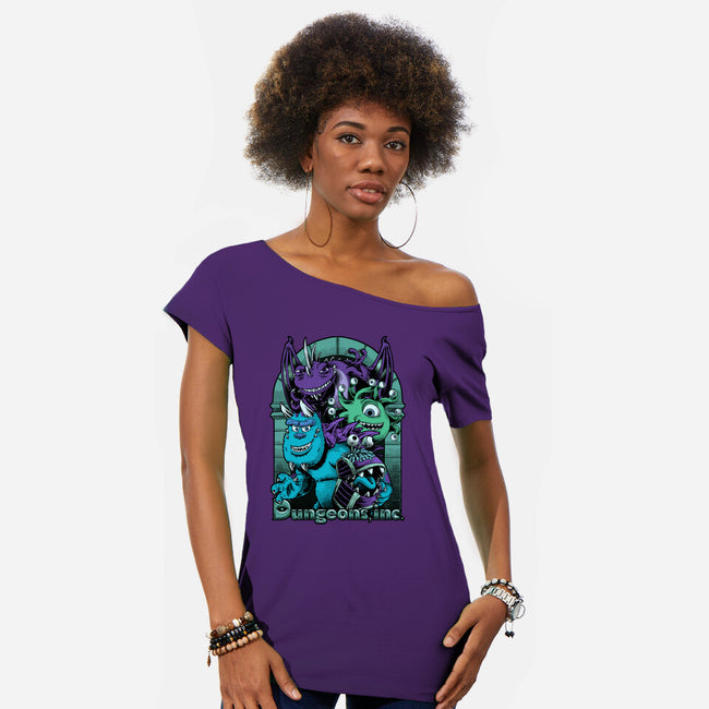 Dungeons Inc-Womens-Off Shoulder-Tee-Studio Mootant