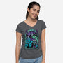 Dungeons Inc-Womens-V-Neck-Tee-Studio Mootant