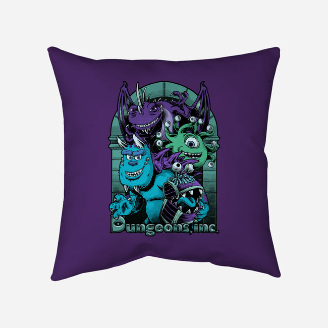 Dungeons Inc-None-Removable Cover w Insert-Throw Pillow-Studio Mootant