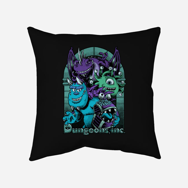 Dungeons Inc-None-Removable Cover-Throw Pillow-Studio Mootant