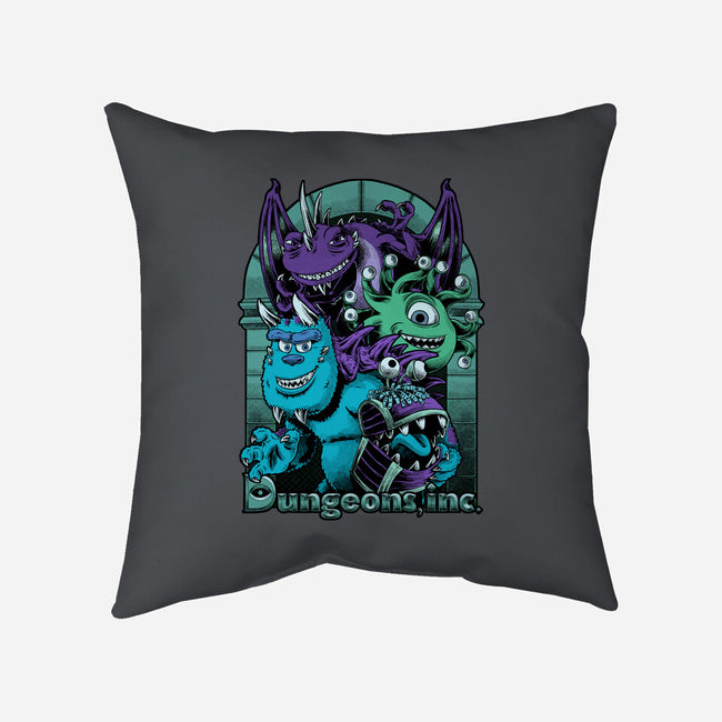 Dungeons Inc-None-Removable Cover-Throw Pillow-Studio Mootant