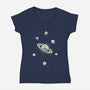 Dice Galaxy-Womens-V-Neck-Tee-Studio Mootant