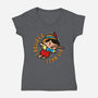 I Believe I Can Lie-Womens-V-Neck-Tee-Boggs Nicolas