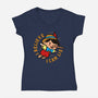 I Believe I Can Lie-Womens-V-Neck-Tee-Boggs Nicolas