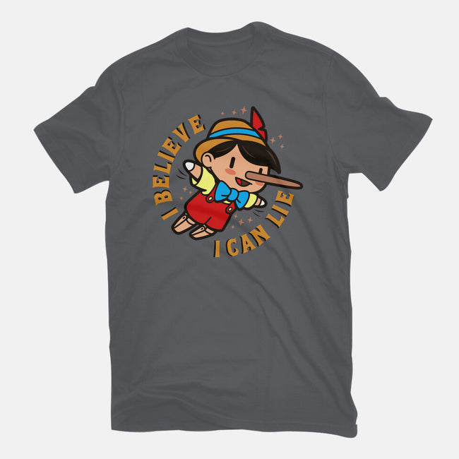 I Believe I Can Lie-Womens-Fitted-Tee-Boggs Nicolas