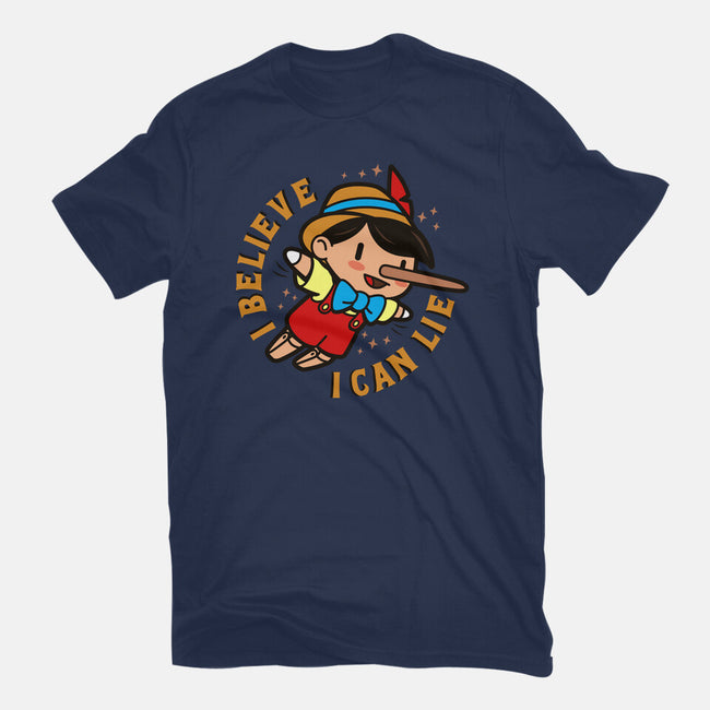 I Believe I Can Lie-Womens-Fitted-Tee-Boggs Nicolas