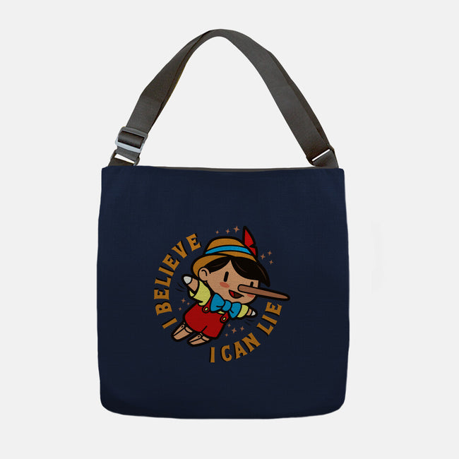 I Believe I Can Lie-None-Adjustable Tote-Bag-Boggs Nicolas