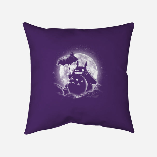 Moonlight Forest Friends-None-Removable Cover-Throw Pillow-fanfreak1