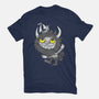 Yellow Eyes-womens fitted tee-wotto