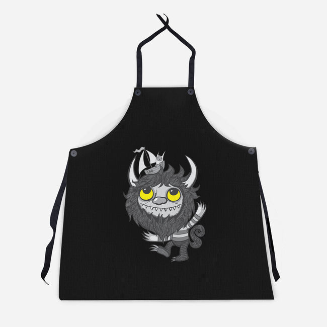 Yellow Eyes-unisex kitchen apron-wotto