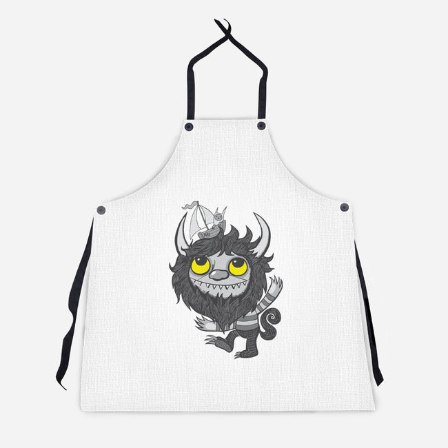 Yellow Eyes-unisex kitchen apron-wotto