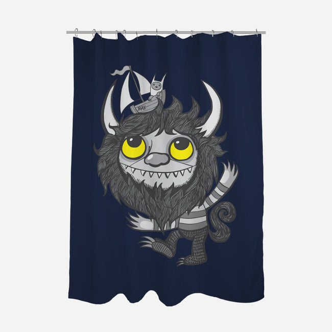 Yellow Eyes-none polyester shower curtain-wotto