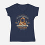 Droids Trader-Womens-V-Neck-Tee-Logozaste