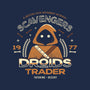 Droids Trader-Womens-V-Neck-Tee-Logozaste