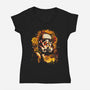 Flower Trooper-Womens-V-Neck-Tee-kharmazero