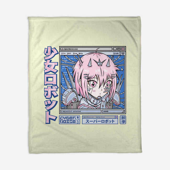 Cyber Devil Girl-None-Fleece-Blanket-Bear Noise