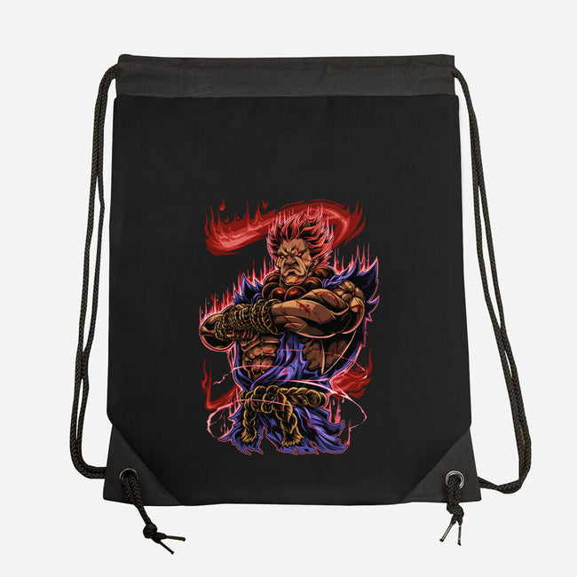 Fighting Demon-None-Drawstring-Bag-Conjura Geek