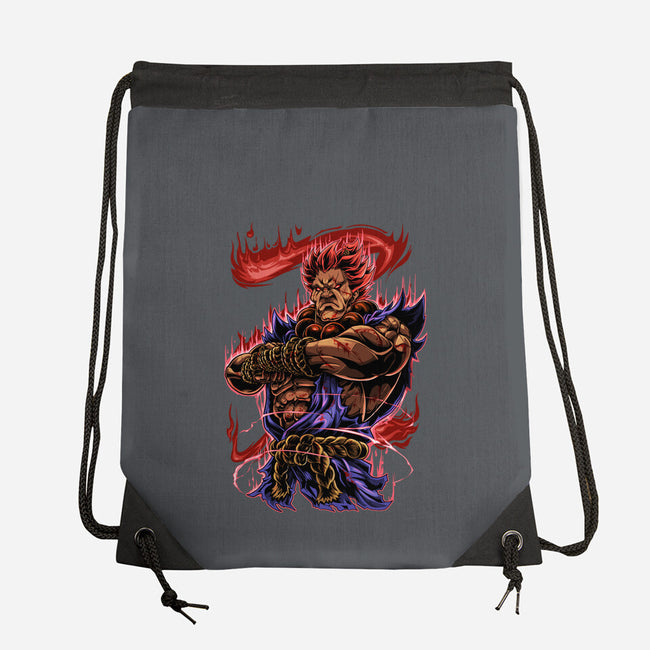 Fighting Demon-None-Drawstring-Bag-Conjura Geek