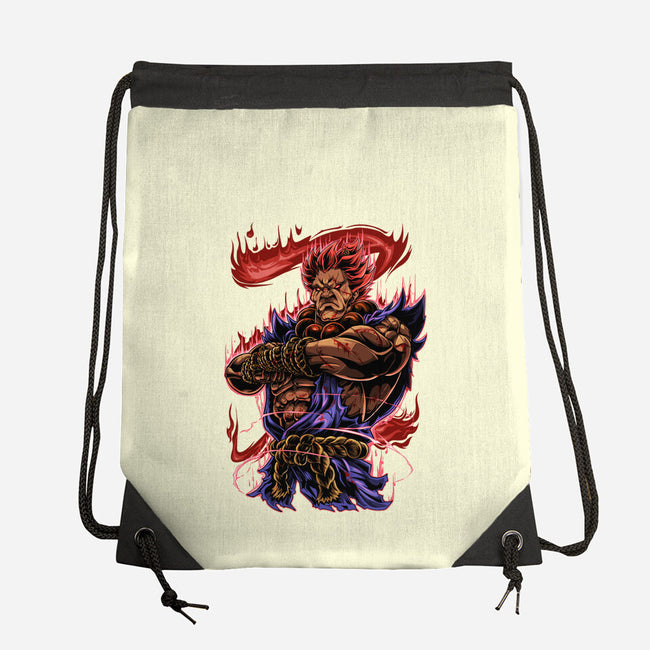 Fighting Demon-None-Drawstring-Bag-Conjura Geek