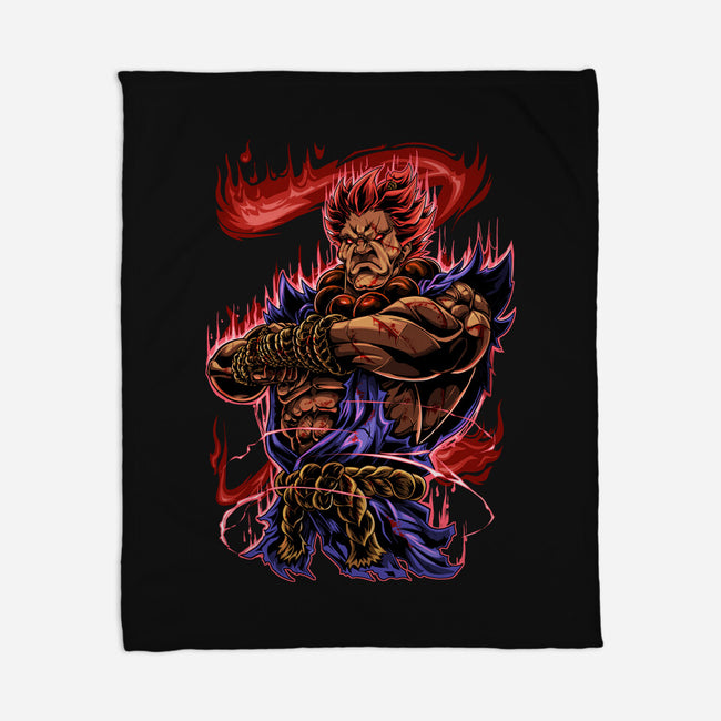 Fighting Demon-None-Fleece-Blanket-Conjura Geek