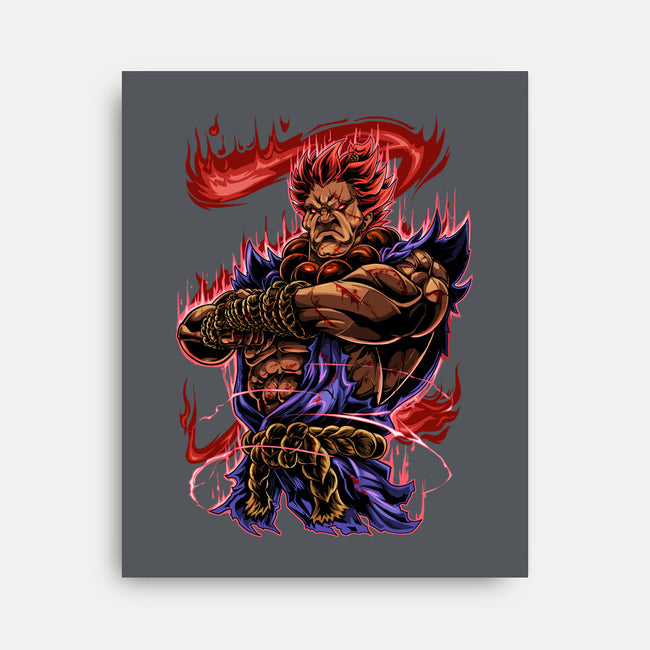 Fighting Demon-None-Stretched-Canvas-Conjura Geek