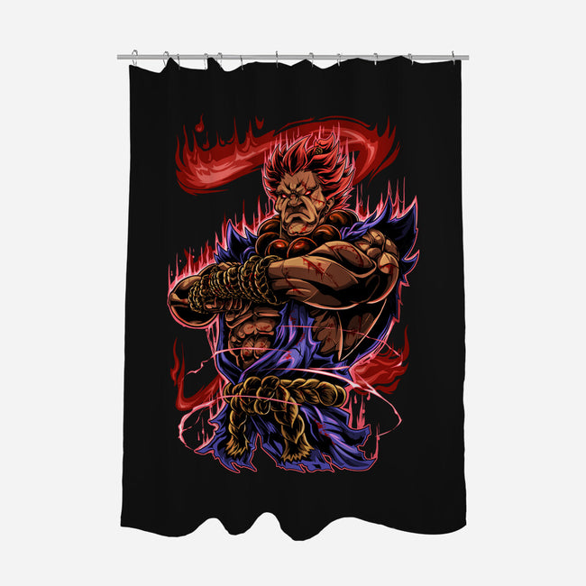 Fighting Demon-None-Polyester-Shower Curtain-Conjura Geek