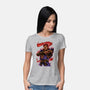Fighting Demon-Womens-Basic-Tee-Conjura Geek