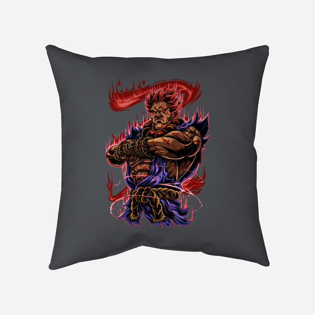 Fighting Demon-None-Removable Cover-Throw Pillow-Conjura Geek