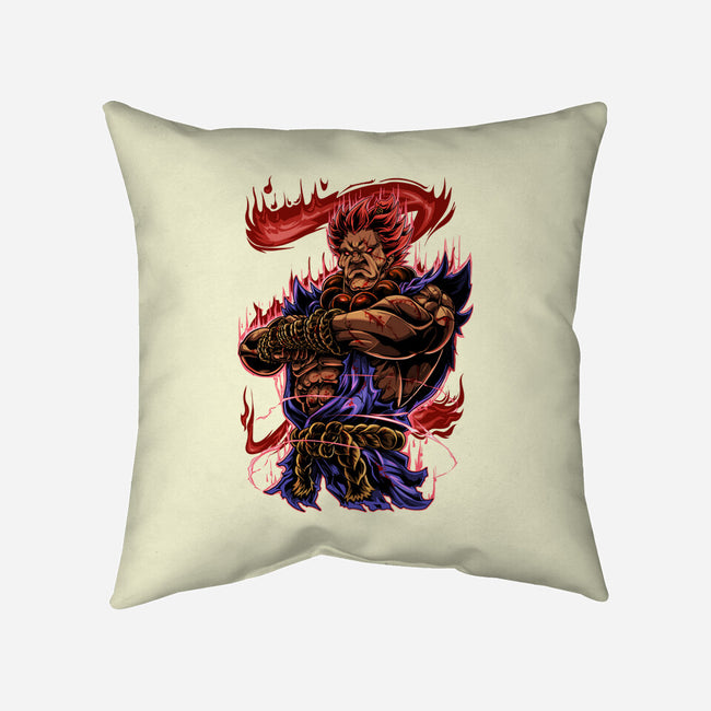 Fighting Demon-None-Removable Cover-Throw Pillow-Conjura Geek