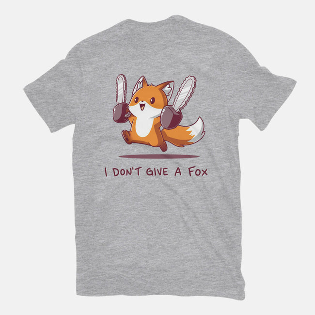 I Don't Give A Fox-Womens-Fitted-Tee-Kiseki