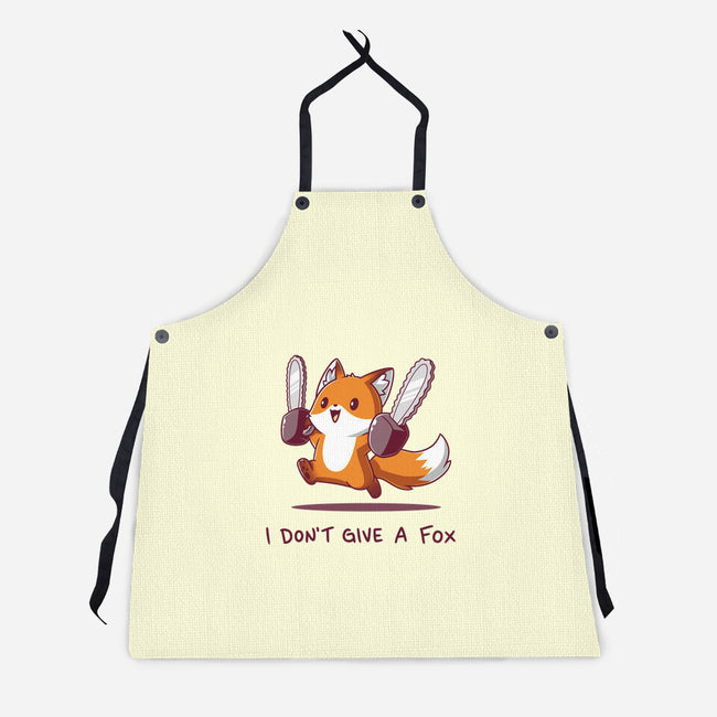 I Don't Give A Fox-Unisex-Kitchen-Apron-Kiseki