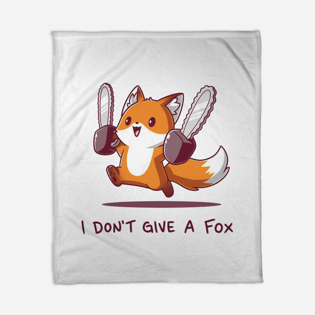 I Don't Give A Fox-None-Fleece-Blanket-Kiseki