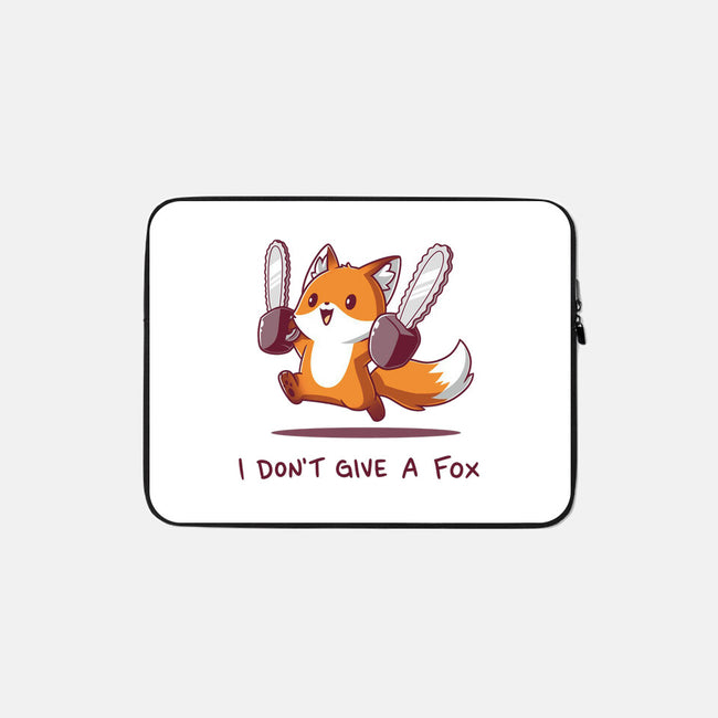I Don't Give A Fox-None-Zippered-Laptop Sleeve-Kiseki