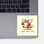I Don't Give A Fox-None-Glossy-Sticker-Kiseki