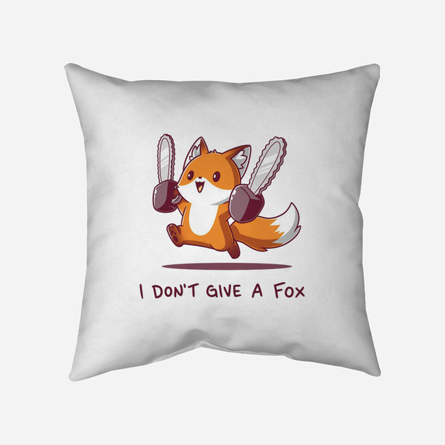 I Don't Give A Fox-None-Removable Cover w Insert-Throw Pillow-Kiseki
