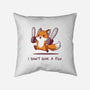 I Don't Give A Fox-None-Removable Cover-Throw Pillow-Kiseki