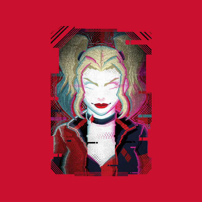 Harley Quinn Glitch-Womens-Off Shoulder-Sweatshirt-danielmorris1993