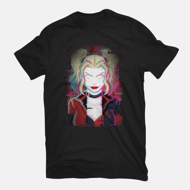 Harley Quinn Glitch-Mens-Basic-Tee-danielmorris1993