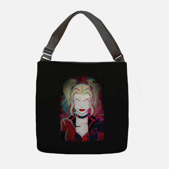 Harley Quinn Glitch-None-Adjustable Tote-Bag-danielmorris1993