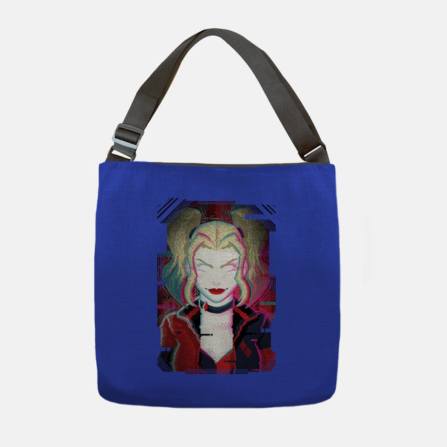 Harley Quinn Glitch-None-Adjustable Tote-Bag-danielmorris1993